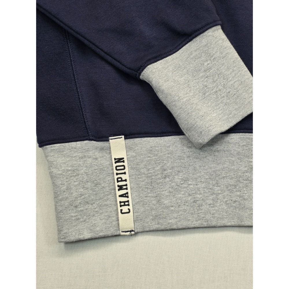 Champion Men's Small Crewneck Sweatshirt Navy Gray 1919 Physical Education Graph - Picture 11 of 12